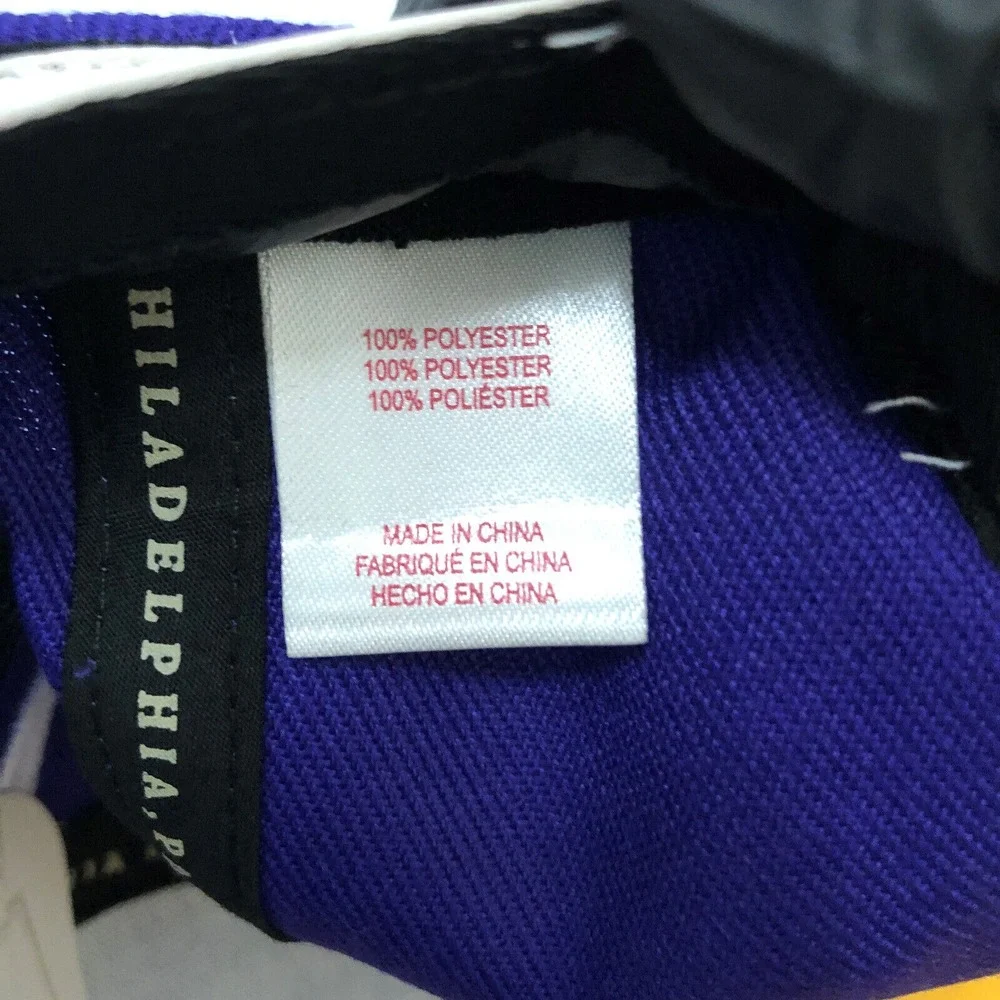 Los Angeles Lakers Hat Cap Snap Back Purple Yellow NBA Basketball Mitchell Ness